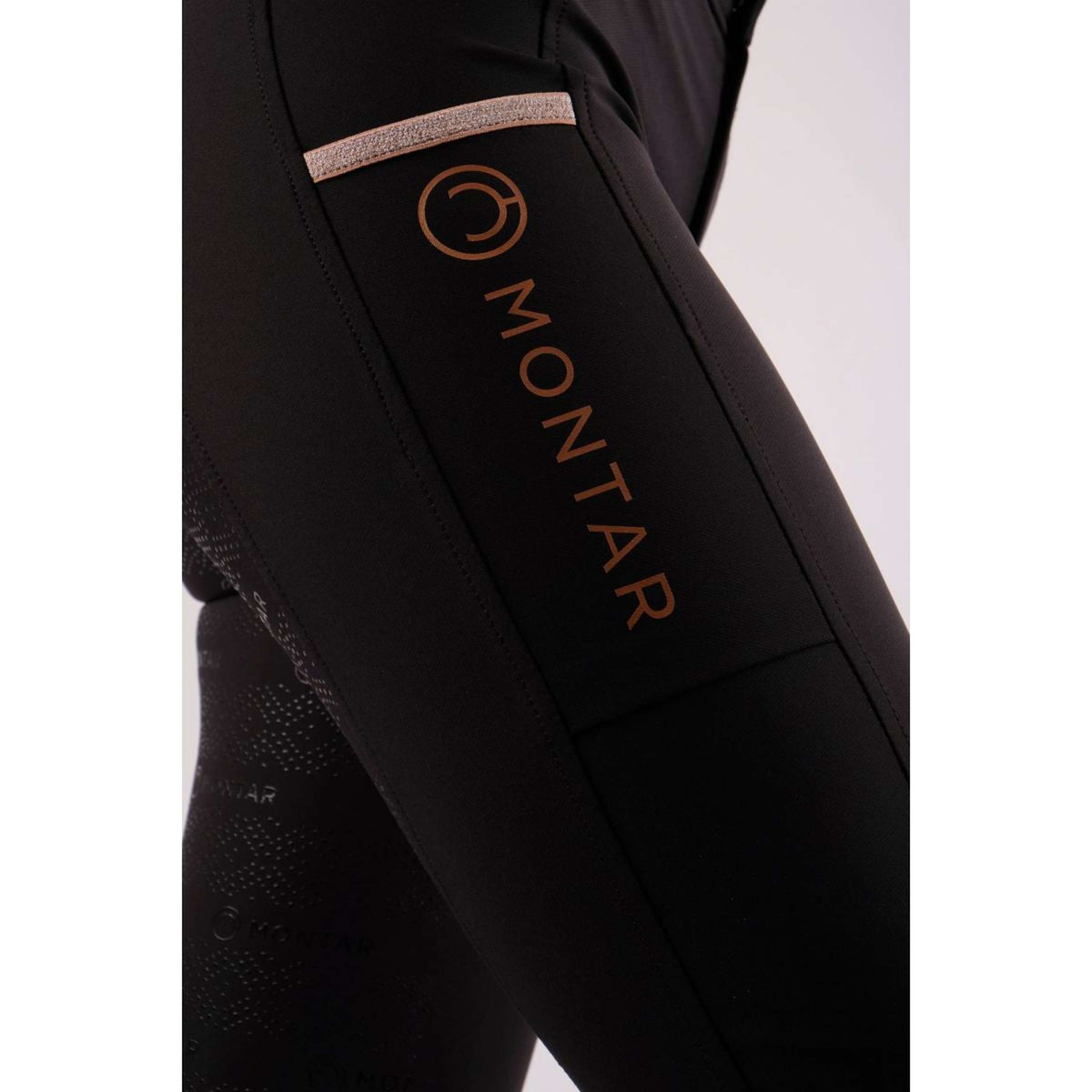 Montar Breeches Millie Rosegold Full Grip Black