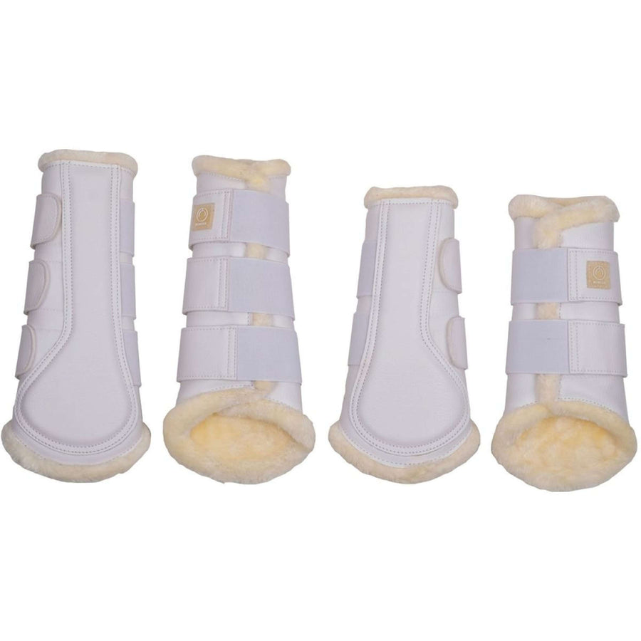 Montar Leg Protectors Tech Leather White
