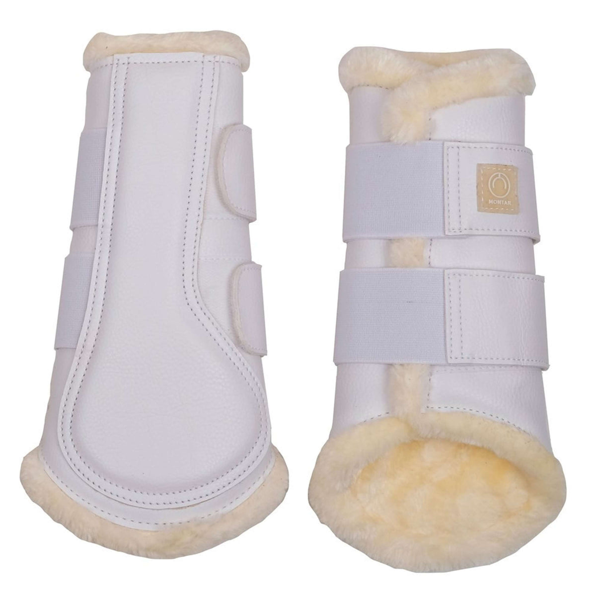 Montar Leg Protectors Tech Leather White