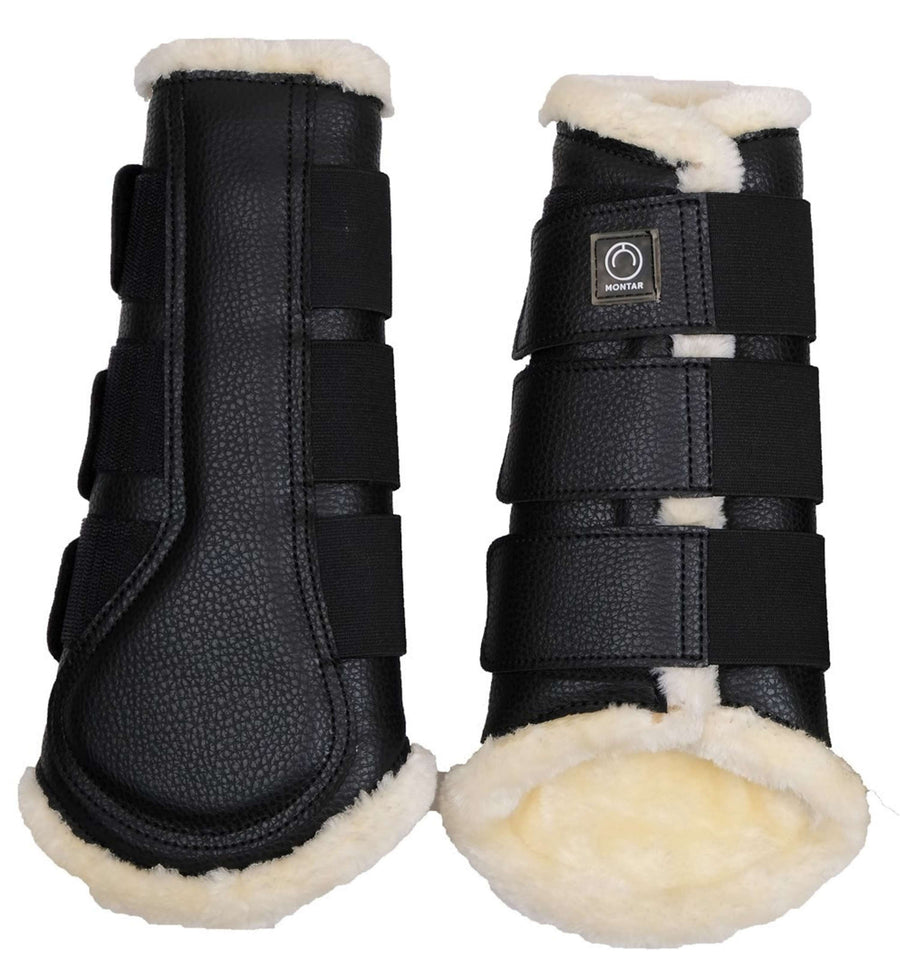 Montar Leg Protectors Tech Leather Black