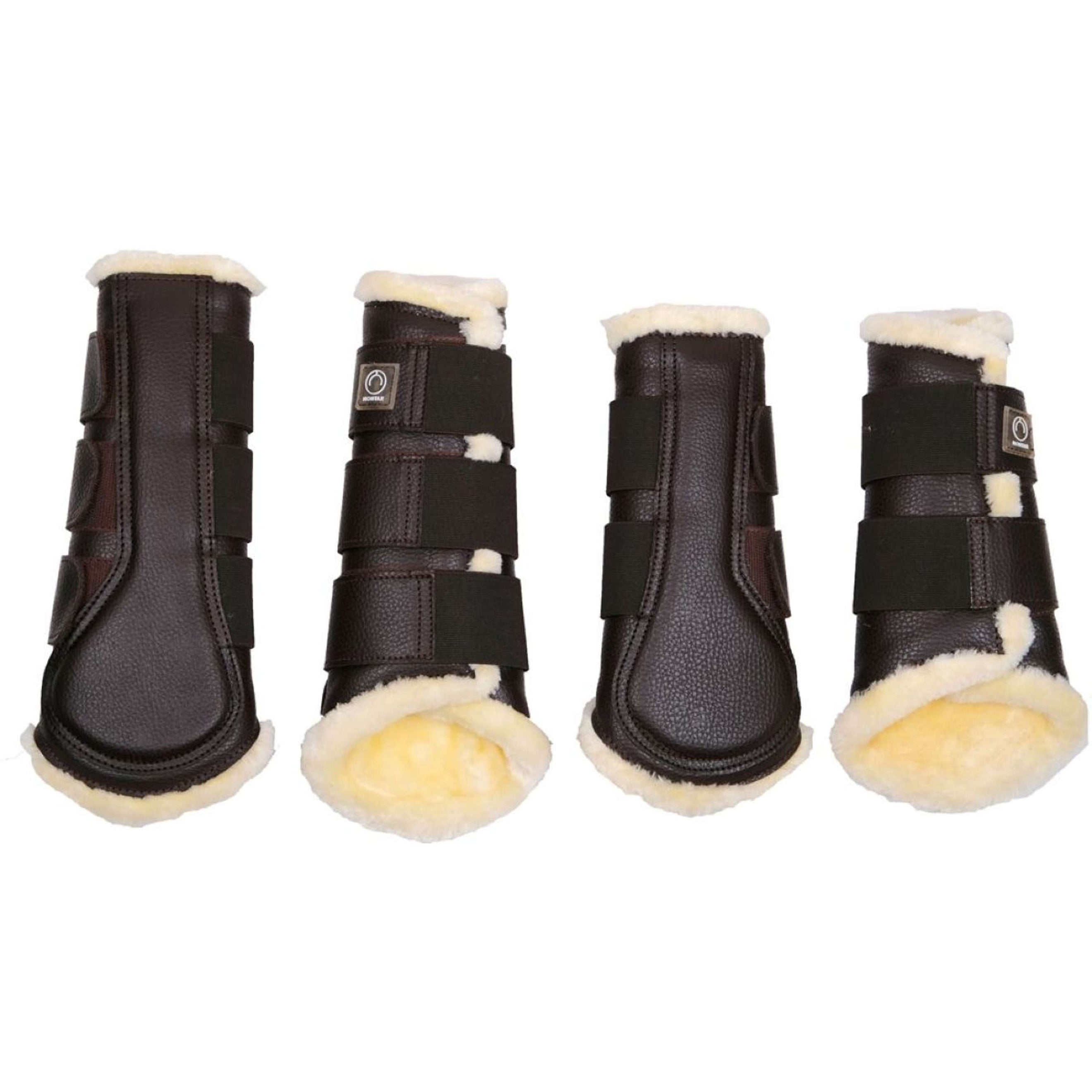 Montar Leg Protectors Tech Leather Brown