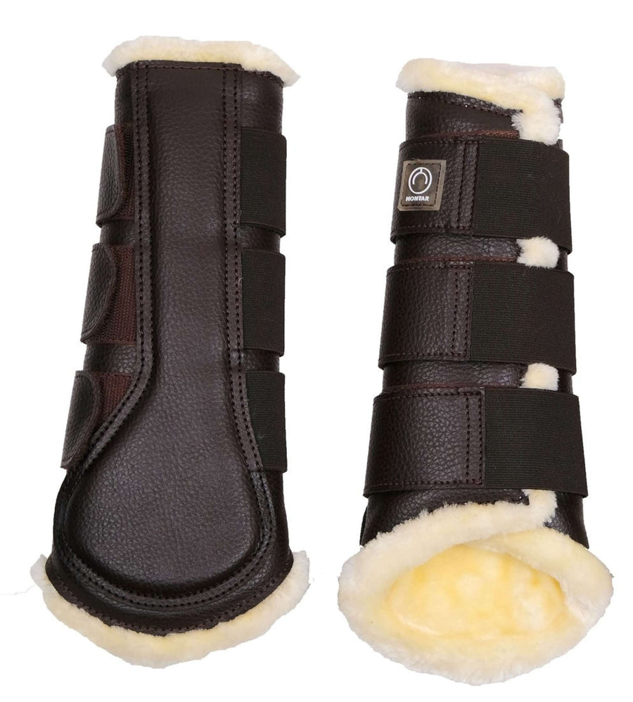 Montar Leg Protectors Tech Leather Brown