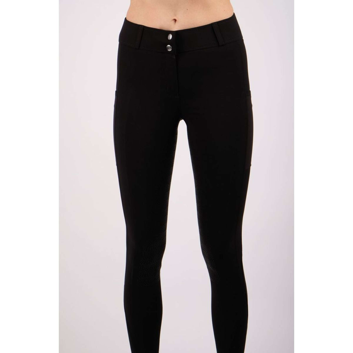 Montar Breeches Highwaist Thigh Pocket Full Grip Black