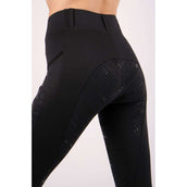 Montar Riding Legging Pull On Rosegold Full Grip Black