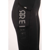 Montar Riding Legging Pull On Classic Thigh Pocket Full Grip Black