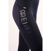 Montar Riding Legging Pull On Classic Thigh Pocket Full Grip Navy