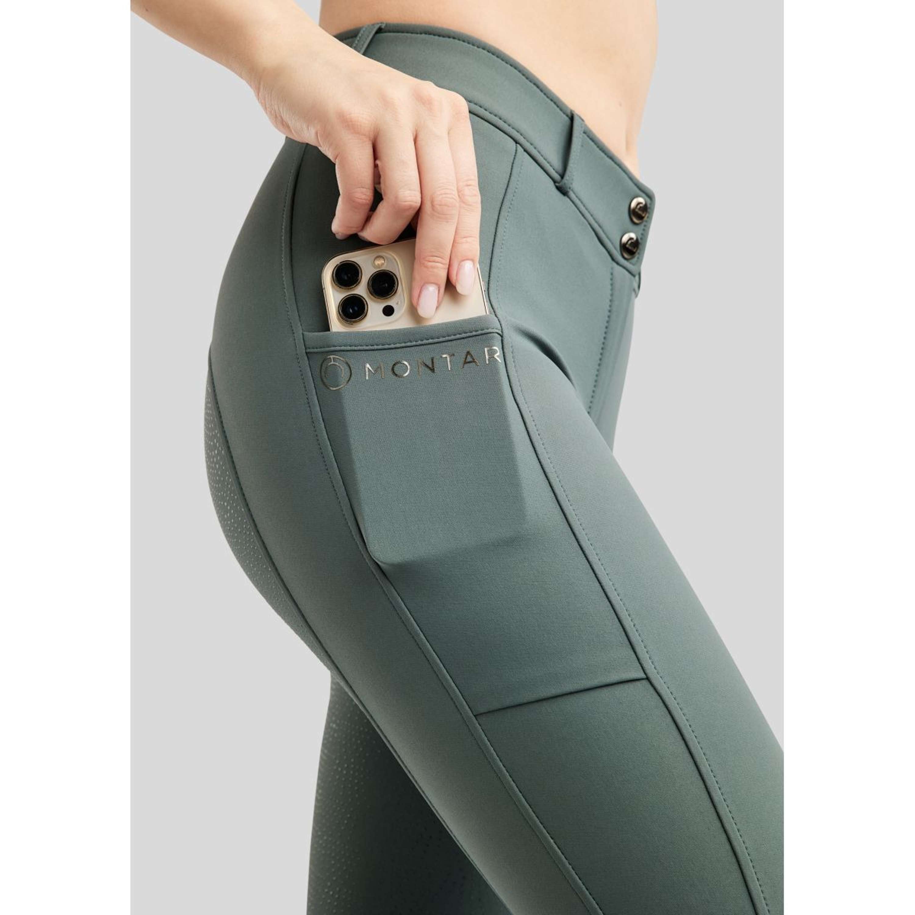 Montar Breeches Megan Full Grip Jade