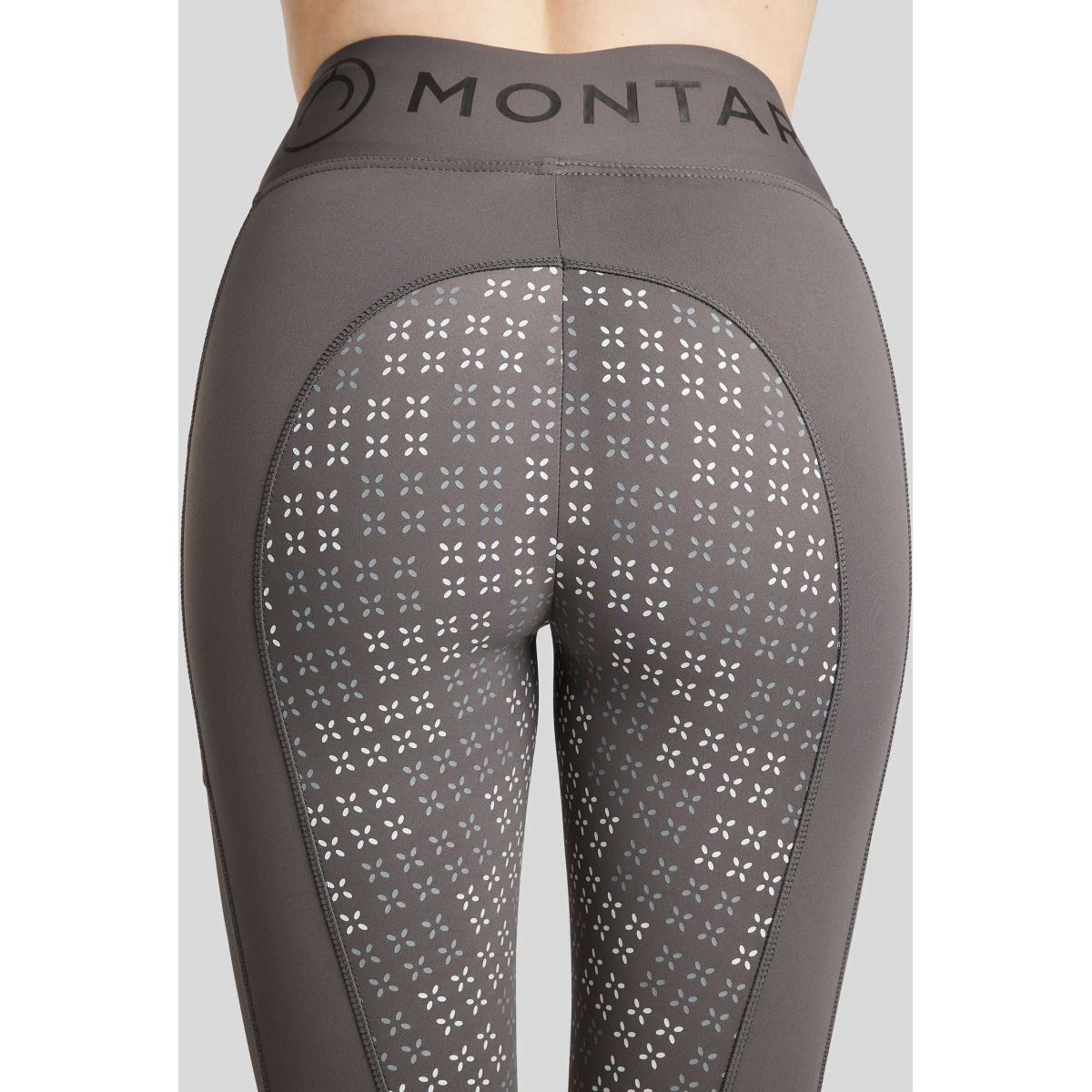Montar Riding Legging Selena Pull On Full Grip Grey