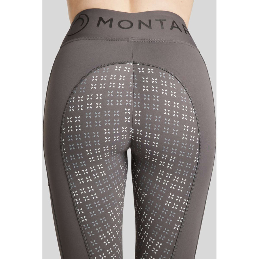 Montar Riding Legging Selena Pull On Full Grip Grey