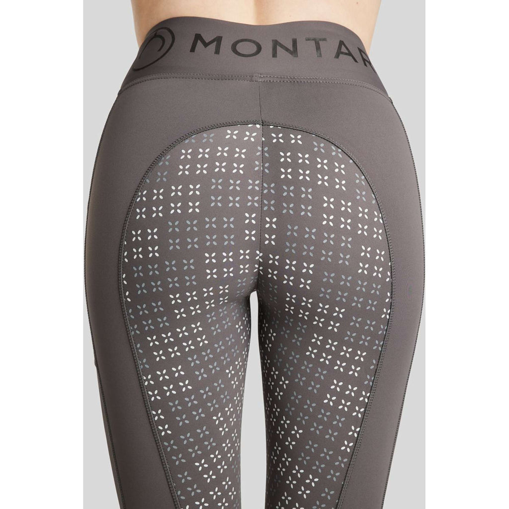 Montar Riding Legging Selena Pull On Full Grip Grey