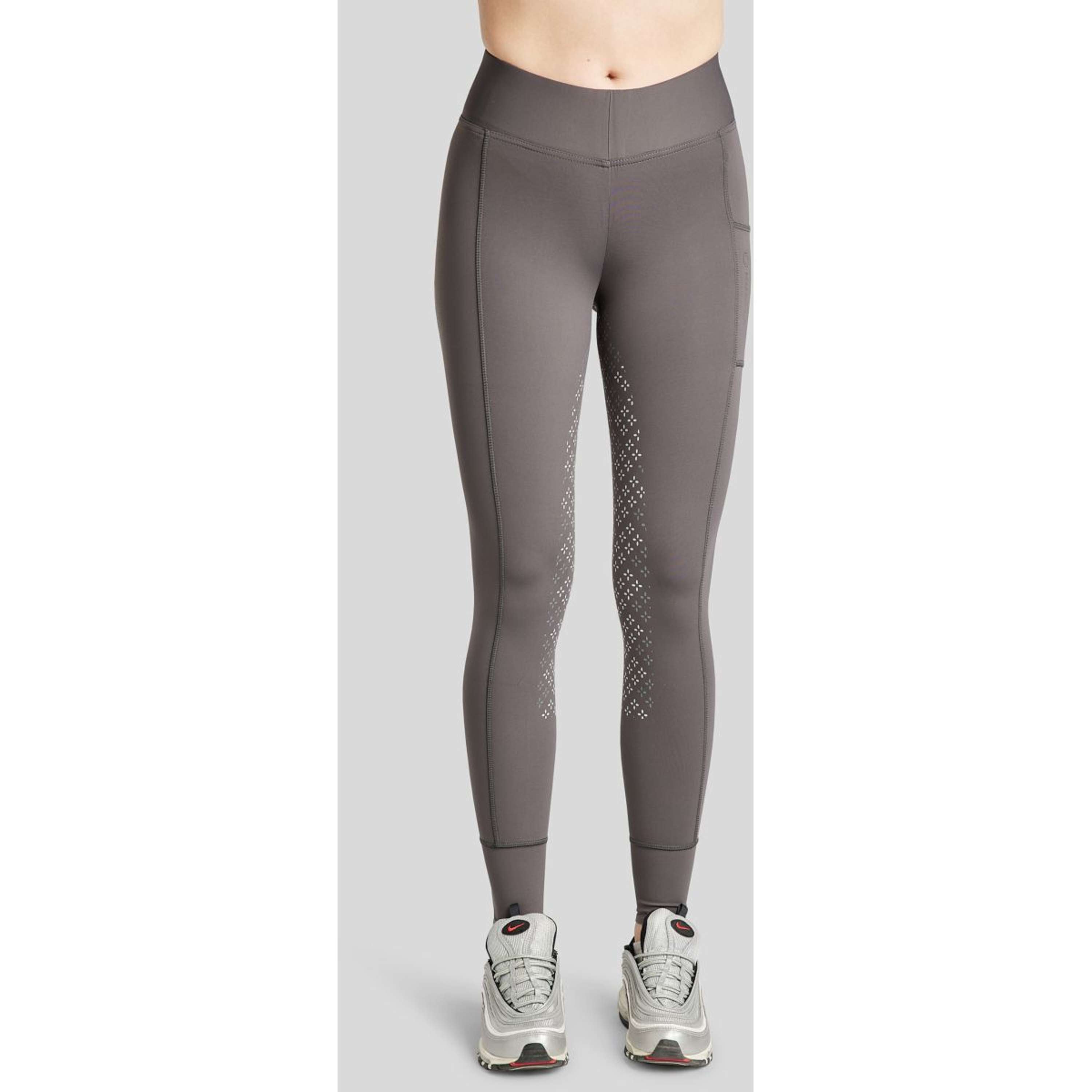 Montar Riding Legging Selena Pull On Full Grip Grey