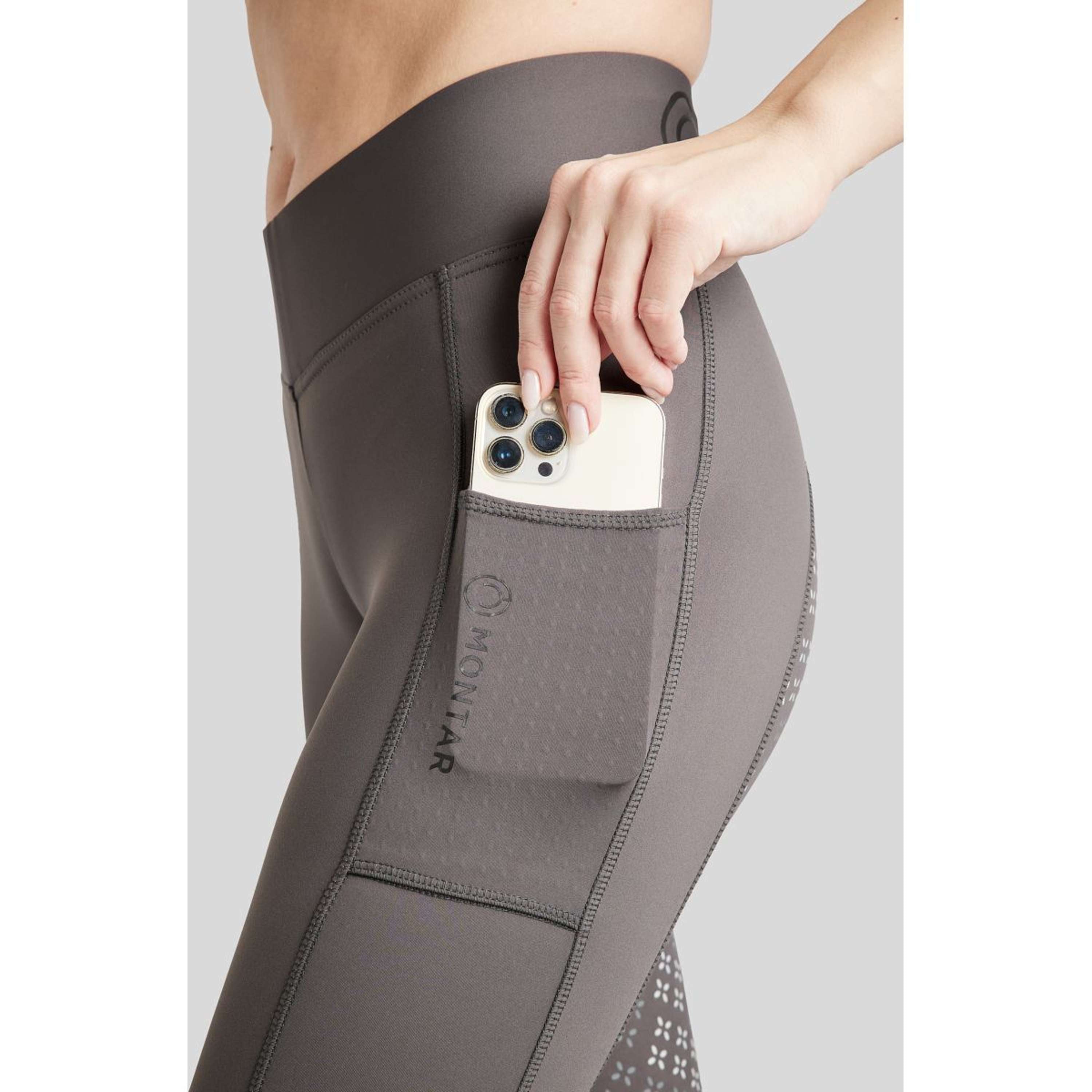 Montar Riding Legging Selena Pull On Full Grip Grey