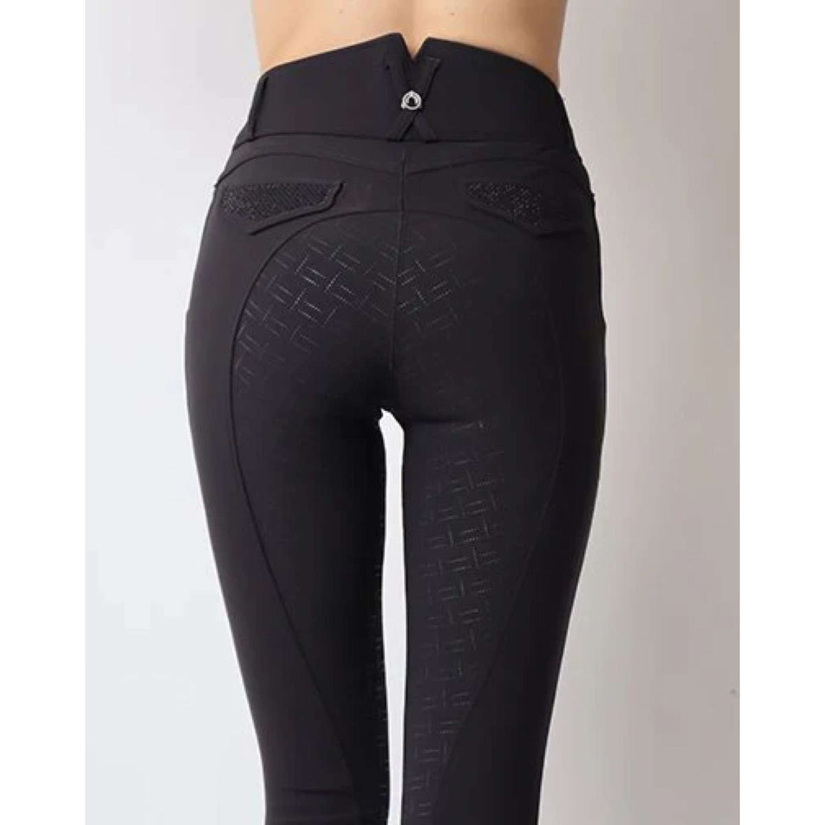 Montar Breeches Briella Crystal Pocket Full Grip Black