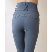 Montar Breeches Briella Crystal Pocket Full Grip Dove Blue