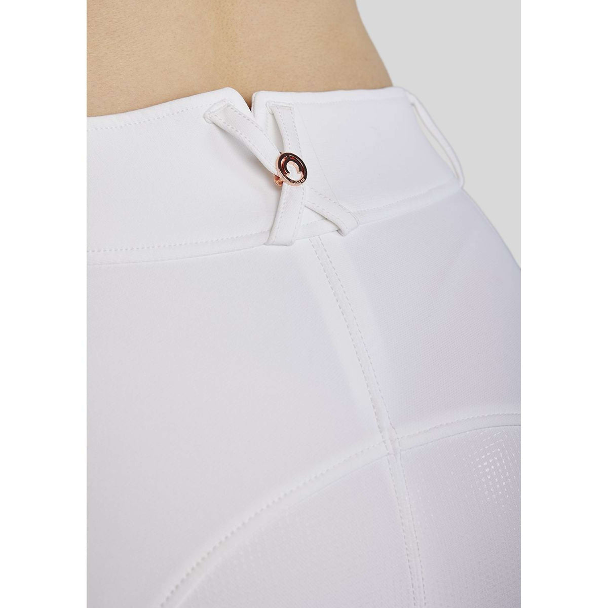 Montar Breeches MoMaddie Rosegold Crystals Full Grip White