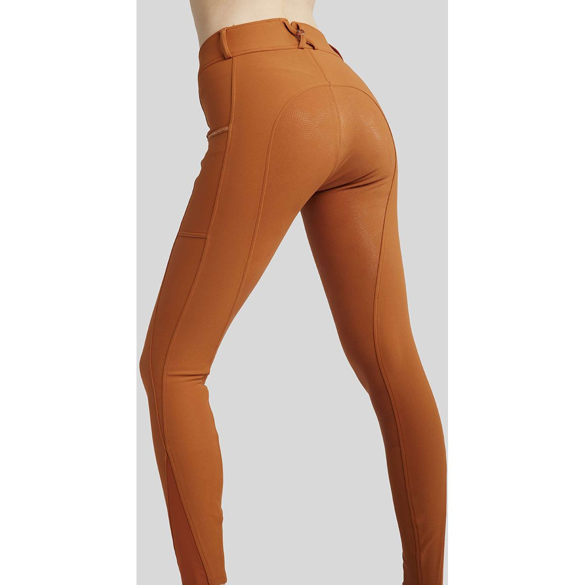 Montar Breeches MoMaddie Rosegold Crystals Full Grip Bronze