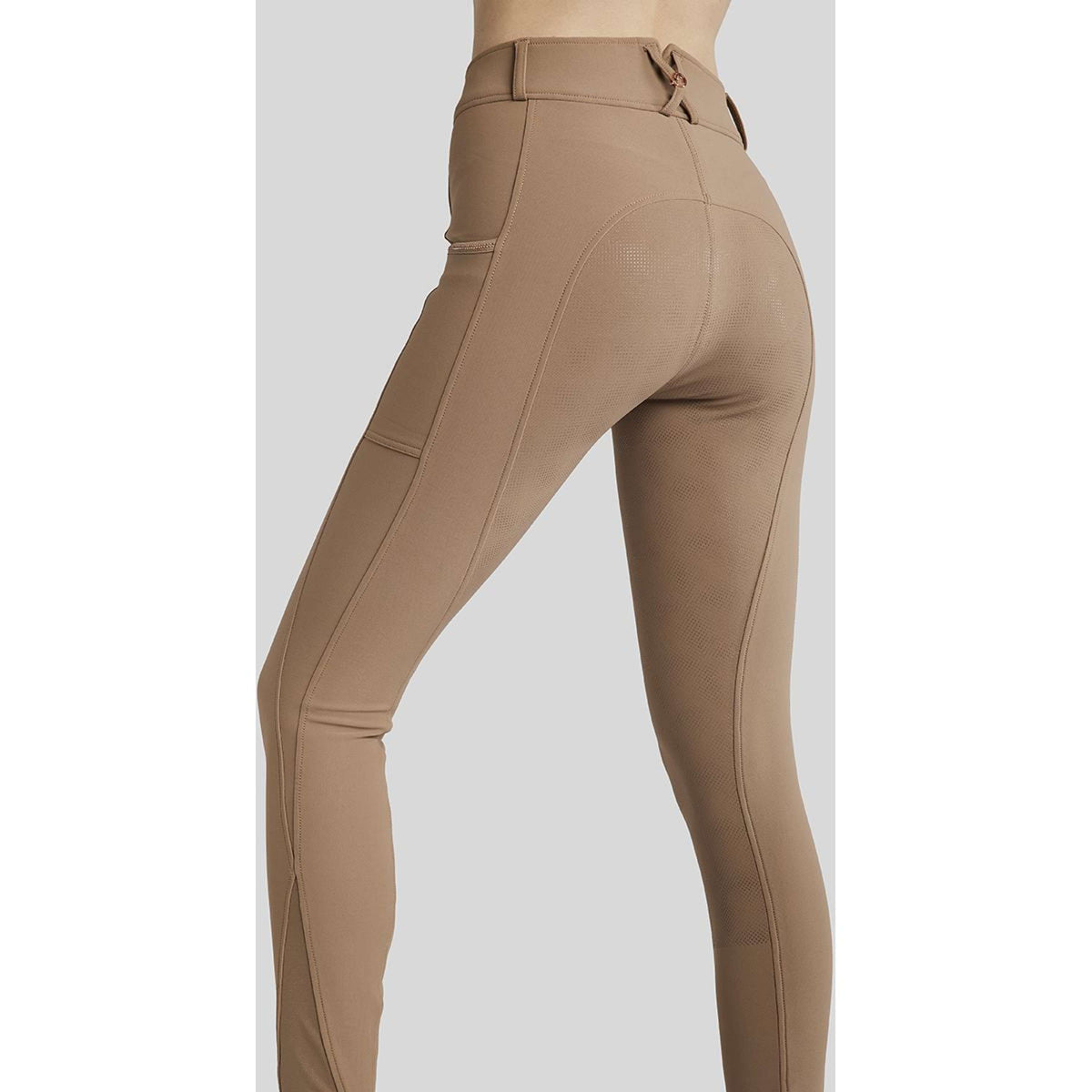 Montar Breeches MoMaddie Rosegold Crystals Full Grip Latte