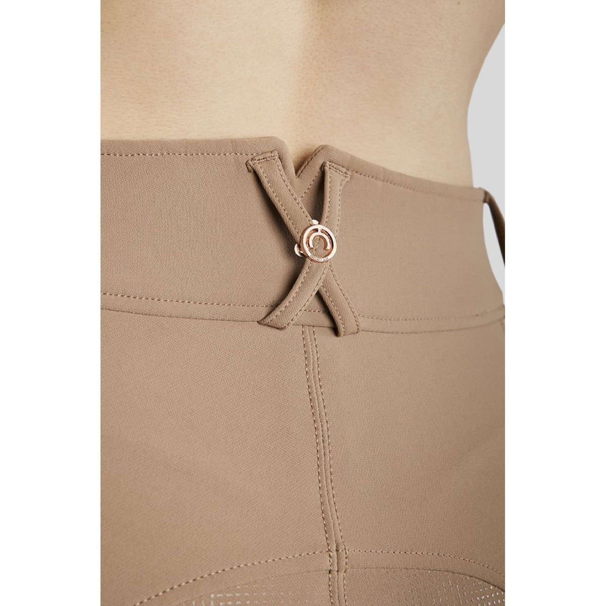 Montar Breeches MoMaddie Rosegold Crystals Full Grip Latte