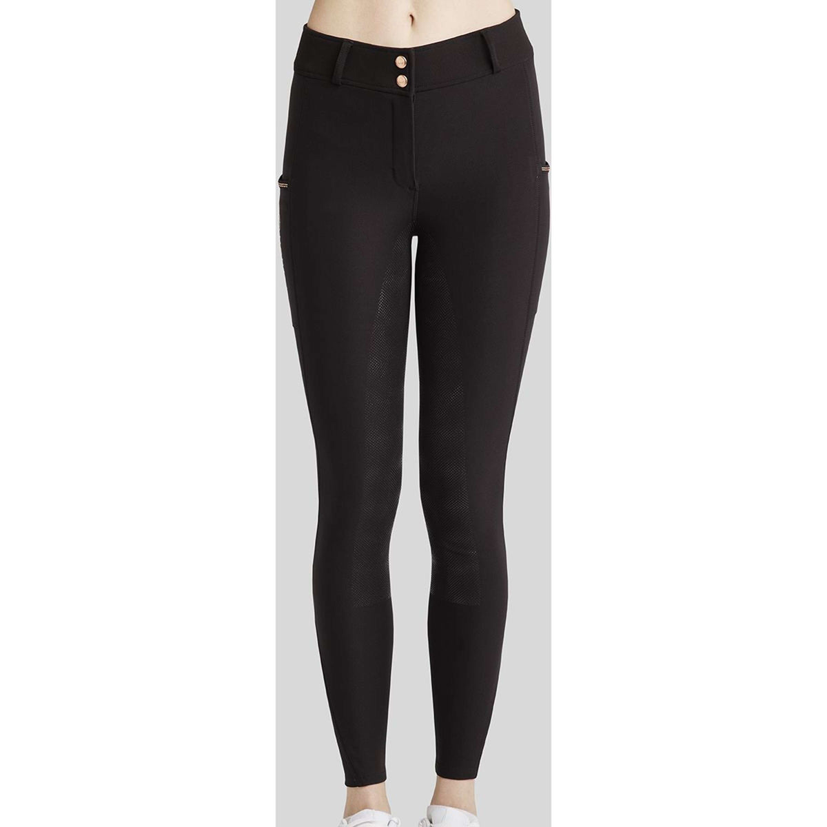 Montar Breeches MoMaddie Rosegold Crystals Full Grip Black