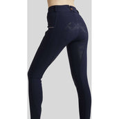 Montar Breeches MoMaddie Rosegold Crystals Full Grip Dark Navy