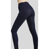 Montar Breeches MoMaddie Rosegold Crystals Full Grip Dark Denim