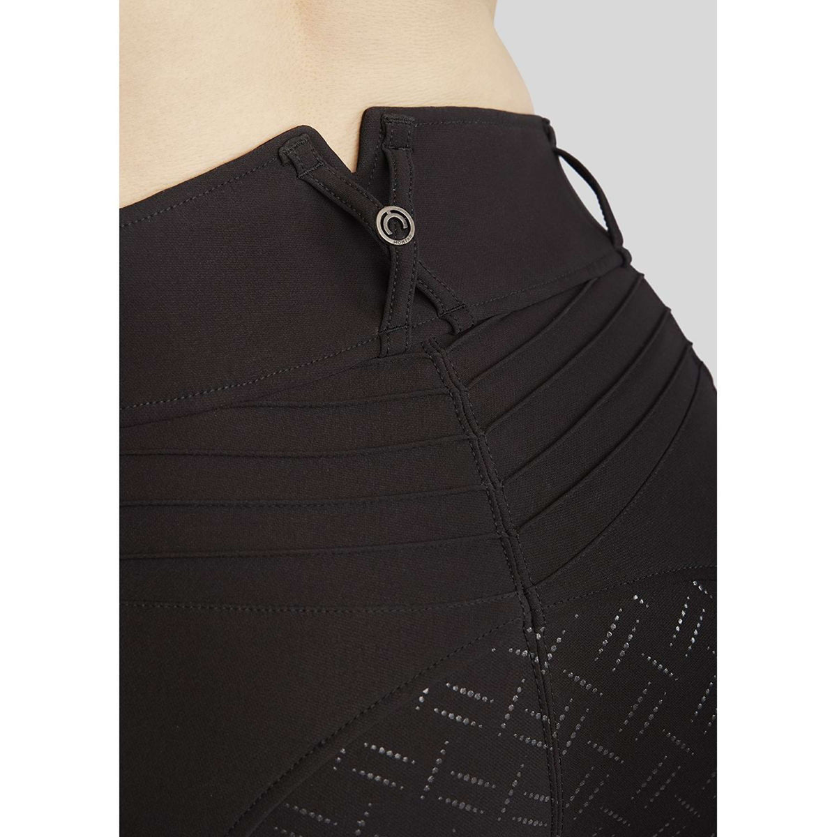 Montar Breeches MoRosie Pintucks Crystals Full Grip Black