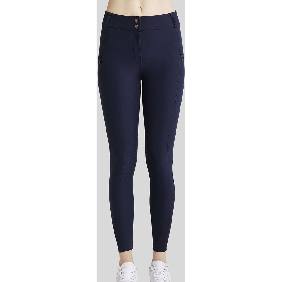 Montar Breeches MoRosie Pintucks Crystals Full Grip Dark Navy