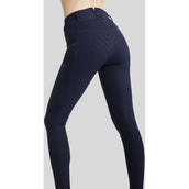 Montar Breeches MoRosie Pintucks Crystals Full Grip Dark Navy