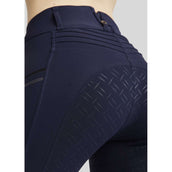 Montar Breeches MoRosie Pintucks Crystals Full Grip Dark Navy