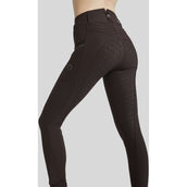 Montar Breeches MoRosie Pintucks Crystals Full Grip Brown