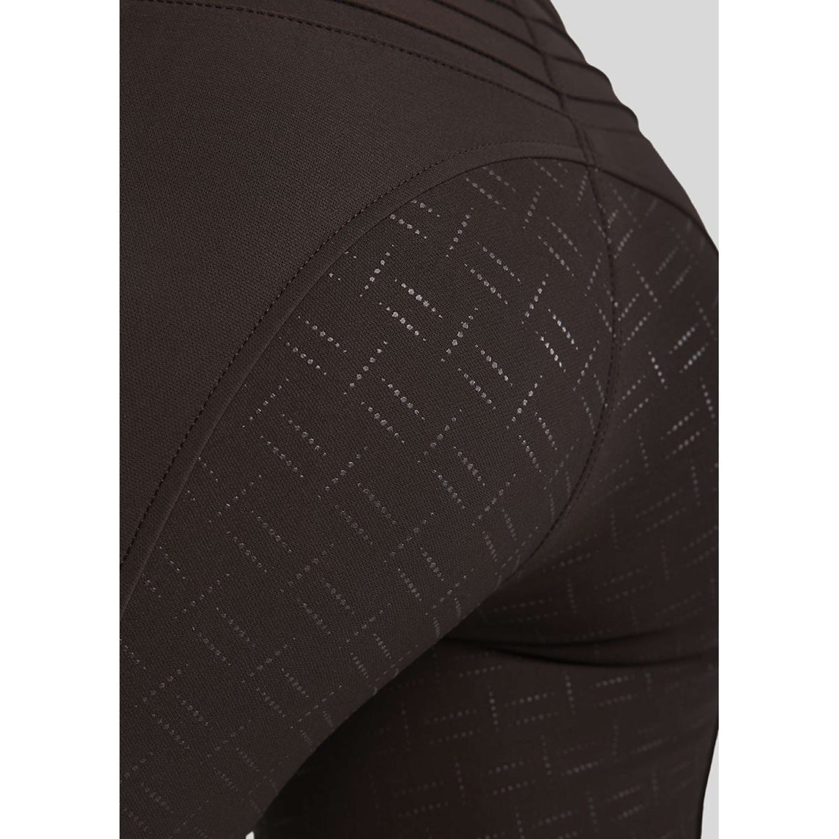 Montar Breeches MoRosie Pintucks Crystals Full Grip Brown