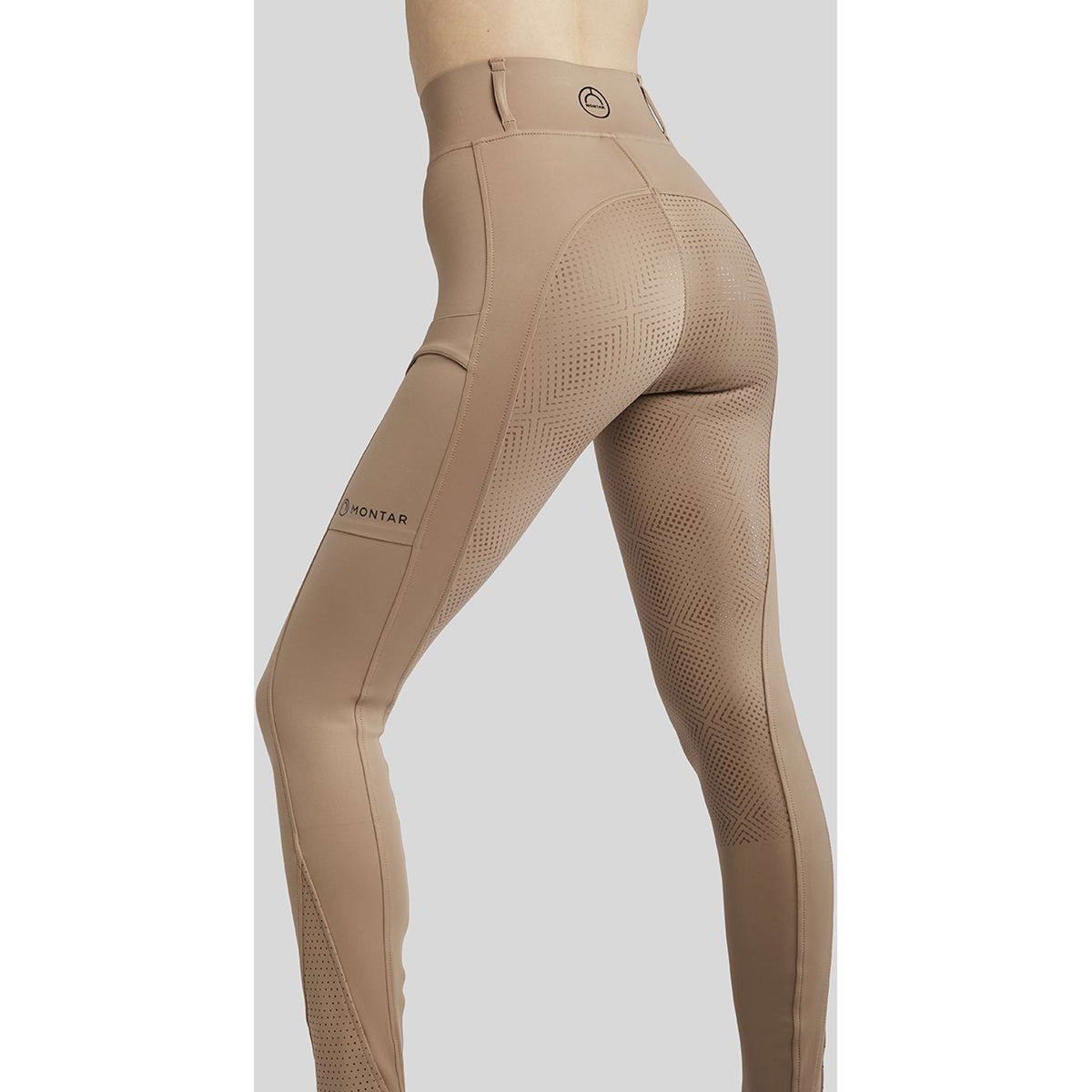 Montar Riding Legging MoZoe Compression Full Grip Latte