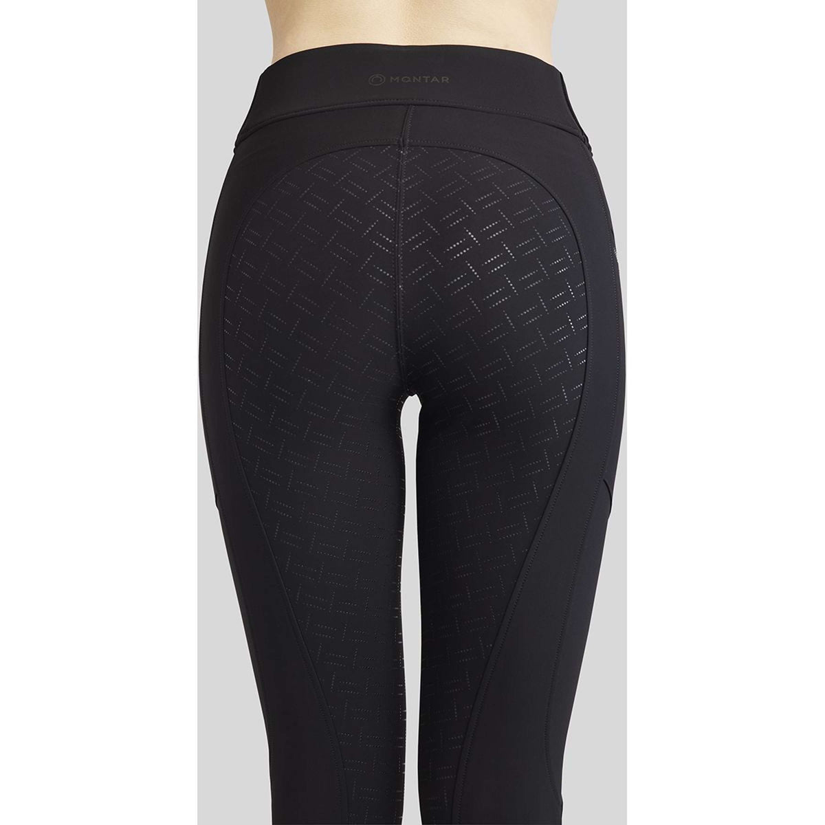 Montar Riding Legging MoRosie Pintucks Crystals Full Grip Black