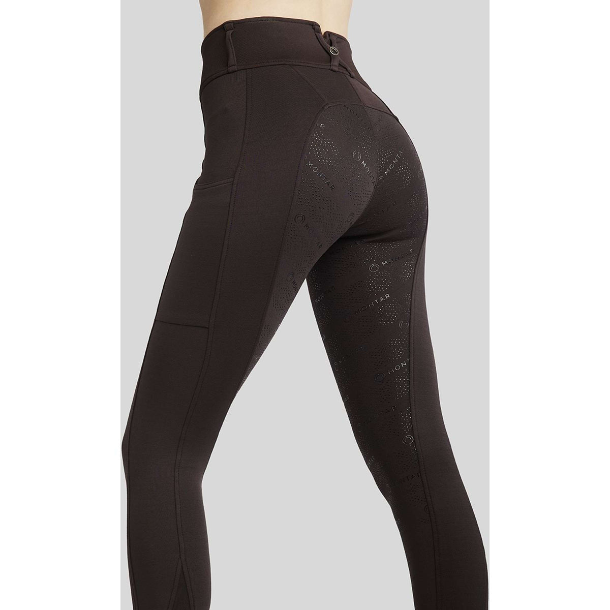 Montar Riding Legging MoErina Winter Full Grip Brown