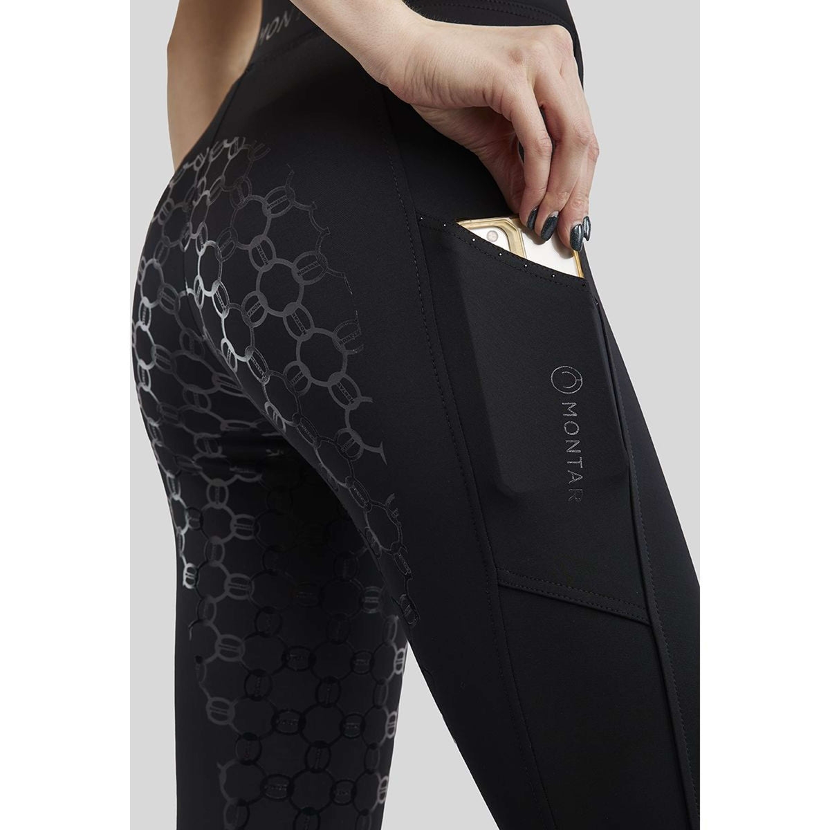 Montar Riding Legging MoChain Deco Full Grip Black