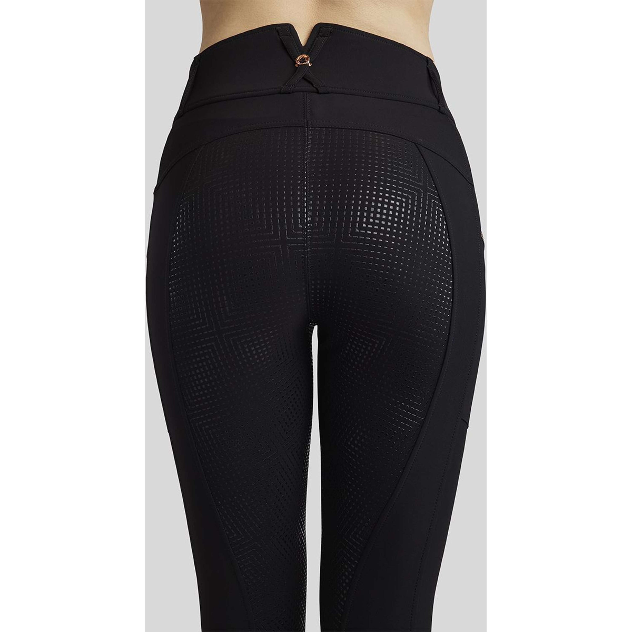 Montar Riding Legging Mirella Rosegold Crystals Full Grip Black