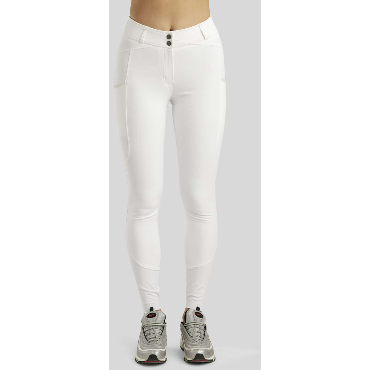 Montar Breeches MoAvina Highwaist Caviar Crystal Full Grip White