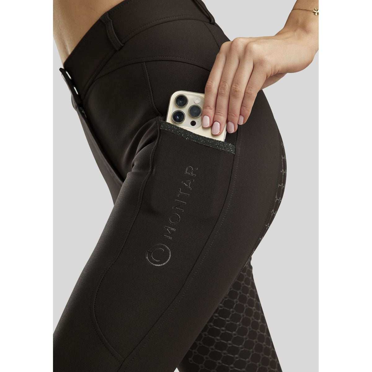 Montar Breeches MoAvina Highwaist Caviar Crystal Full Grip Black