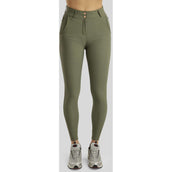 Montar Breeches Briella Rosegold Crystals Highwaist Full Grip Pine Green