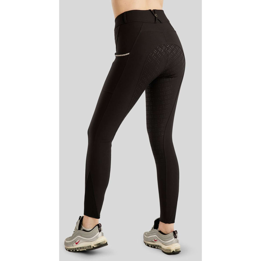 Montar Breeches MoLila Champagne Crystals Full Grip Black