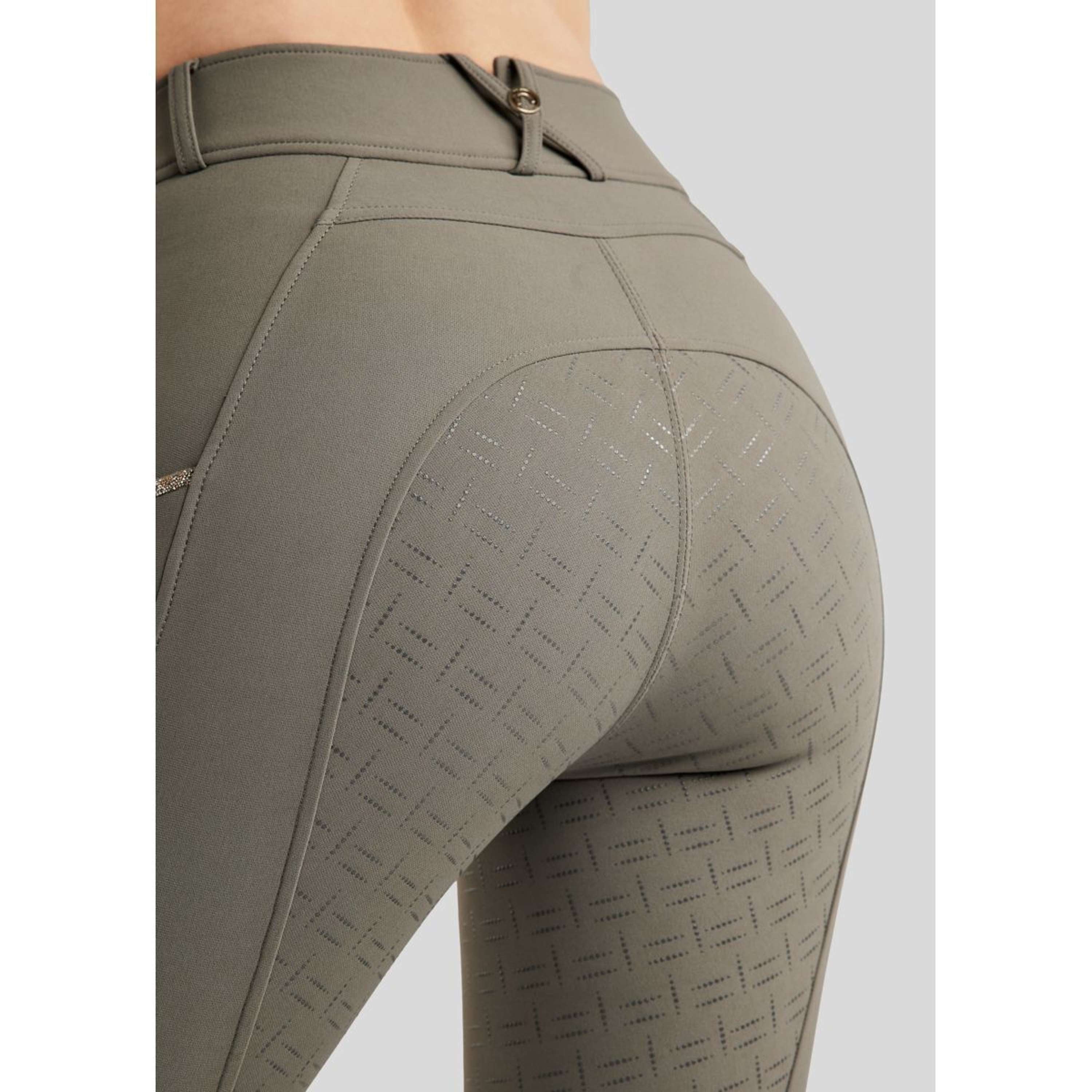 Montar Breeches MoLila Champagne Crystals Full Grip Grey