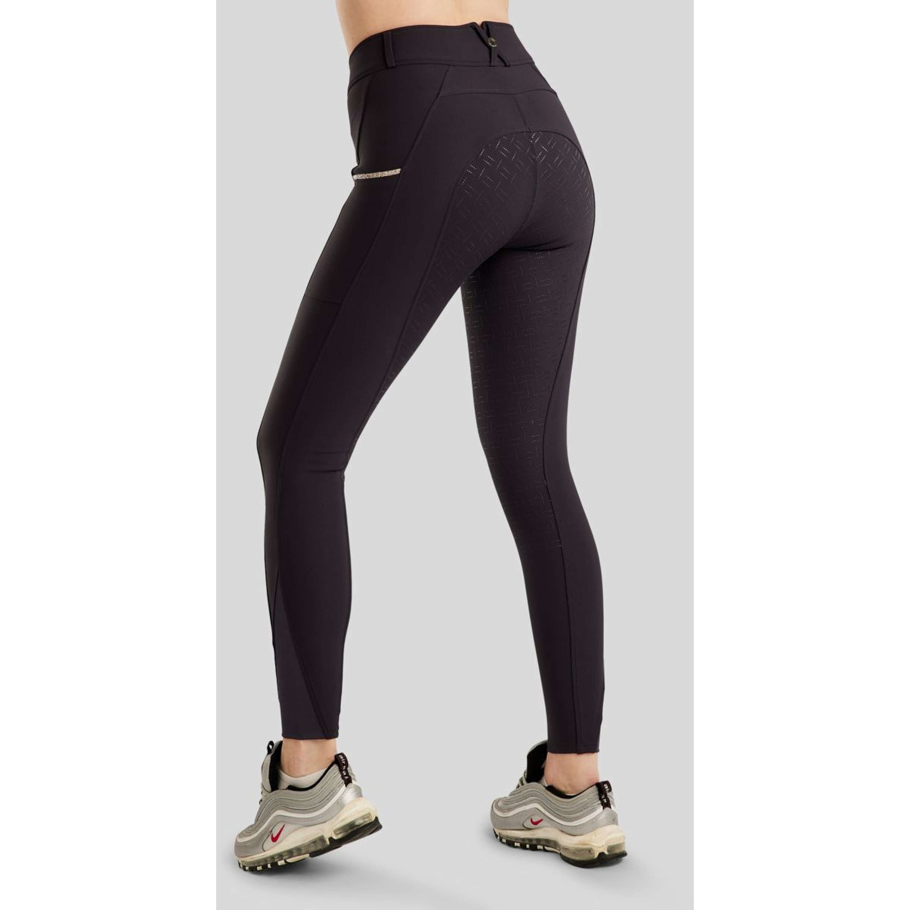 Montar Breeches MoLila Champagne Crystals Full Grip Navy