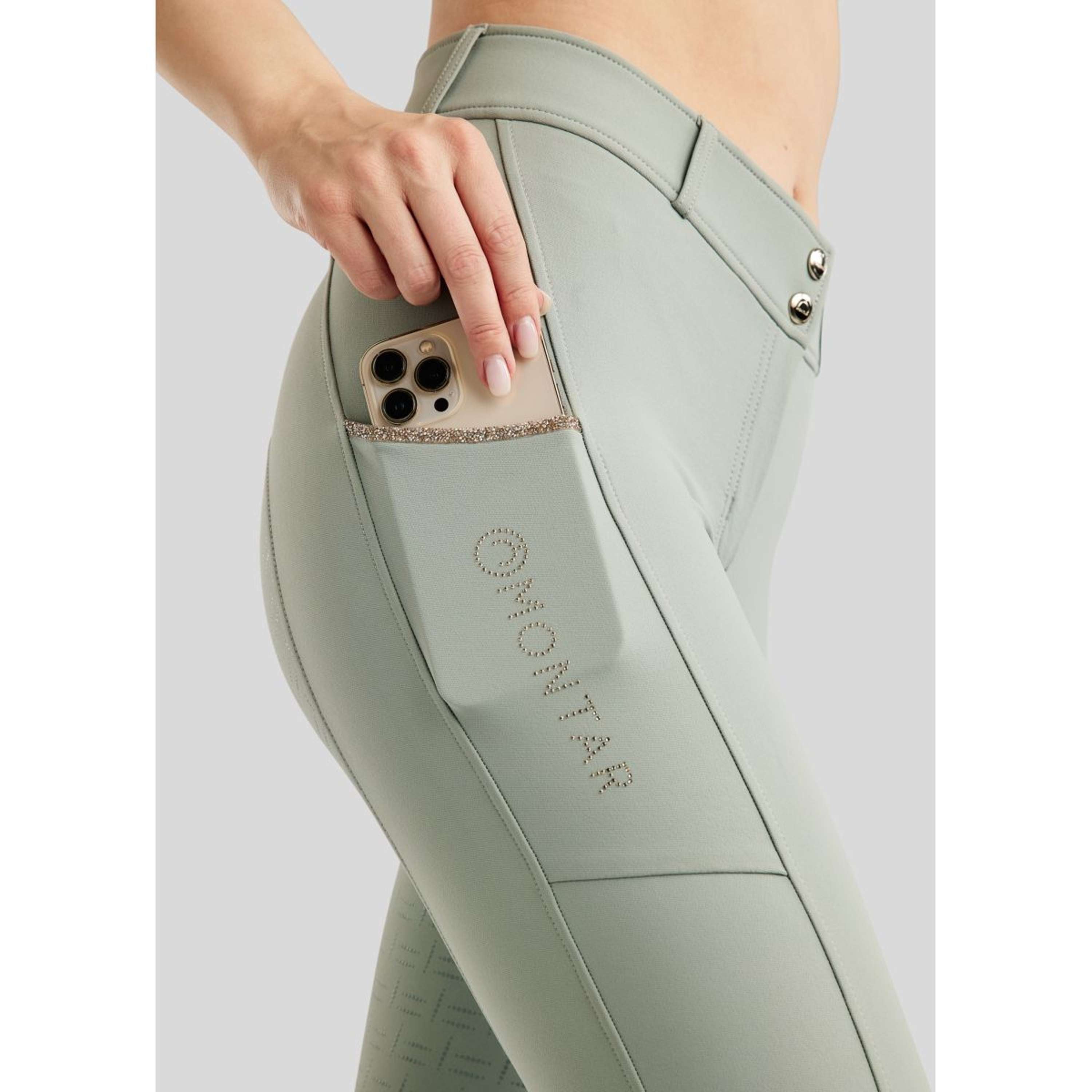 Montar Breeches MoLila Champagne Crystals Full Grip Turin