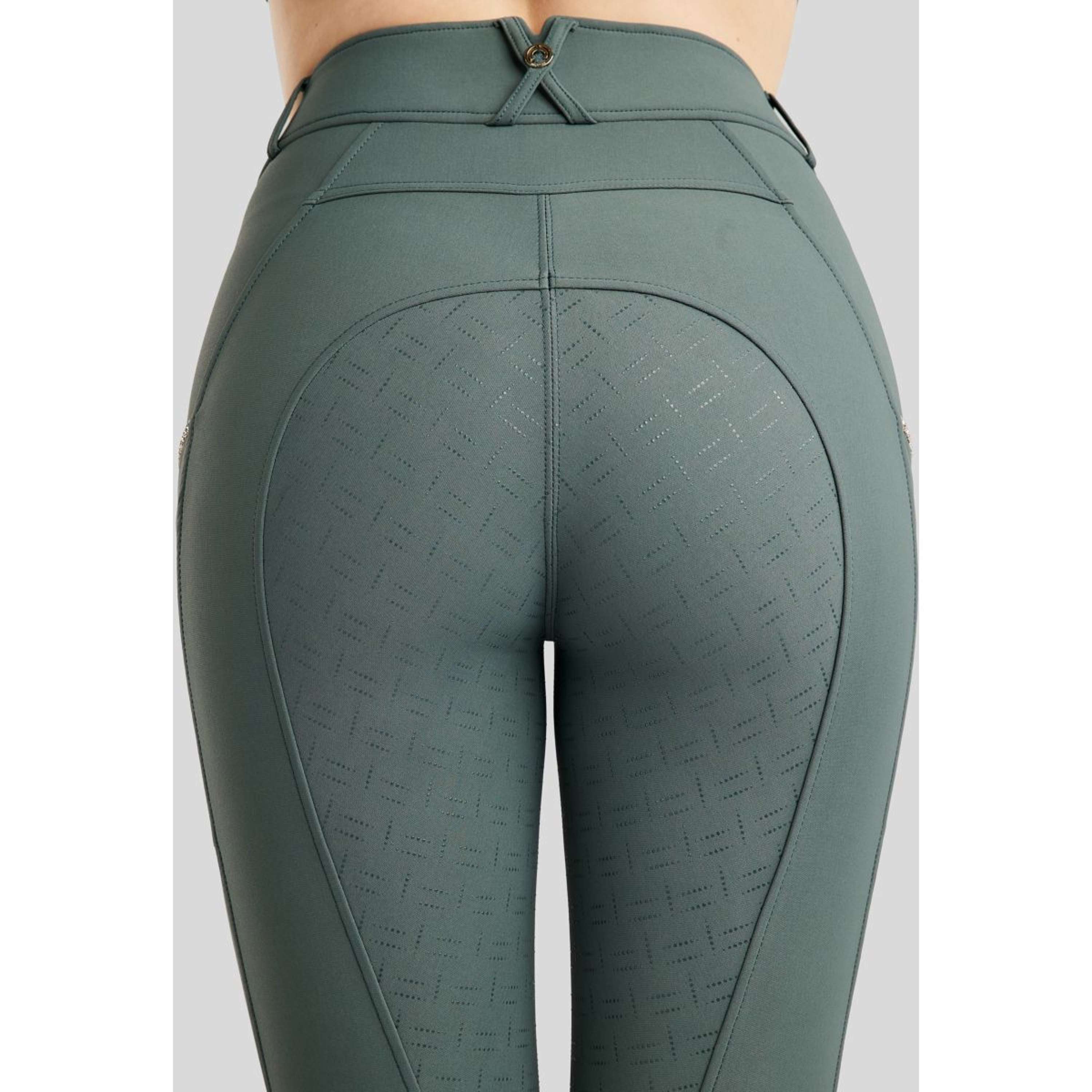 Montar Breeches MoLila Champagne Crystals Full Grip Jade