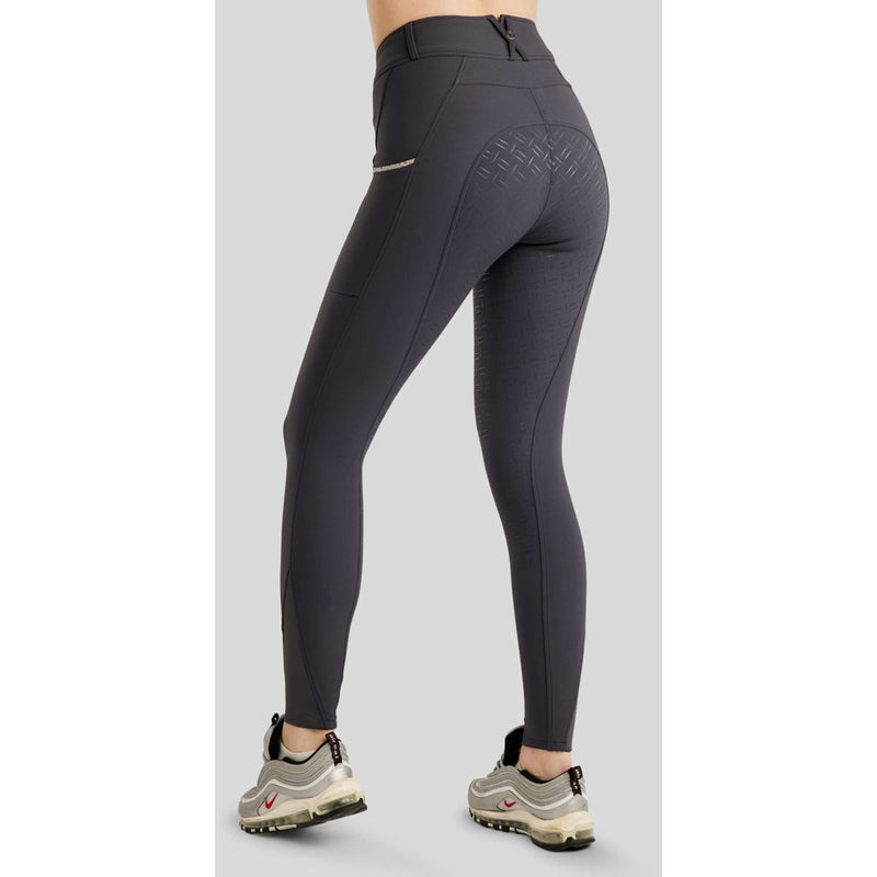 Montar Breeches MoLila Champagne Crystals Full Grip Slate Grey