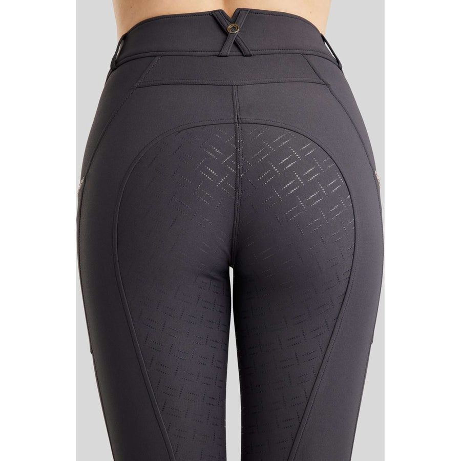 Montar Breeches MoLila Champagne Crystals Full Grip Slate Grey