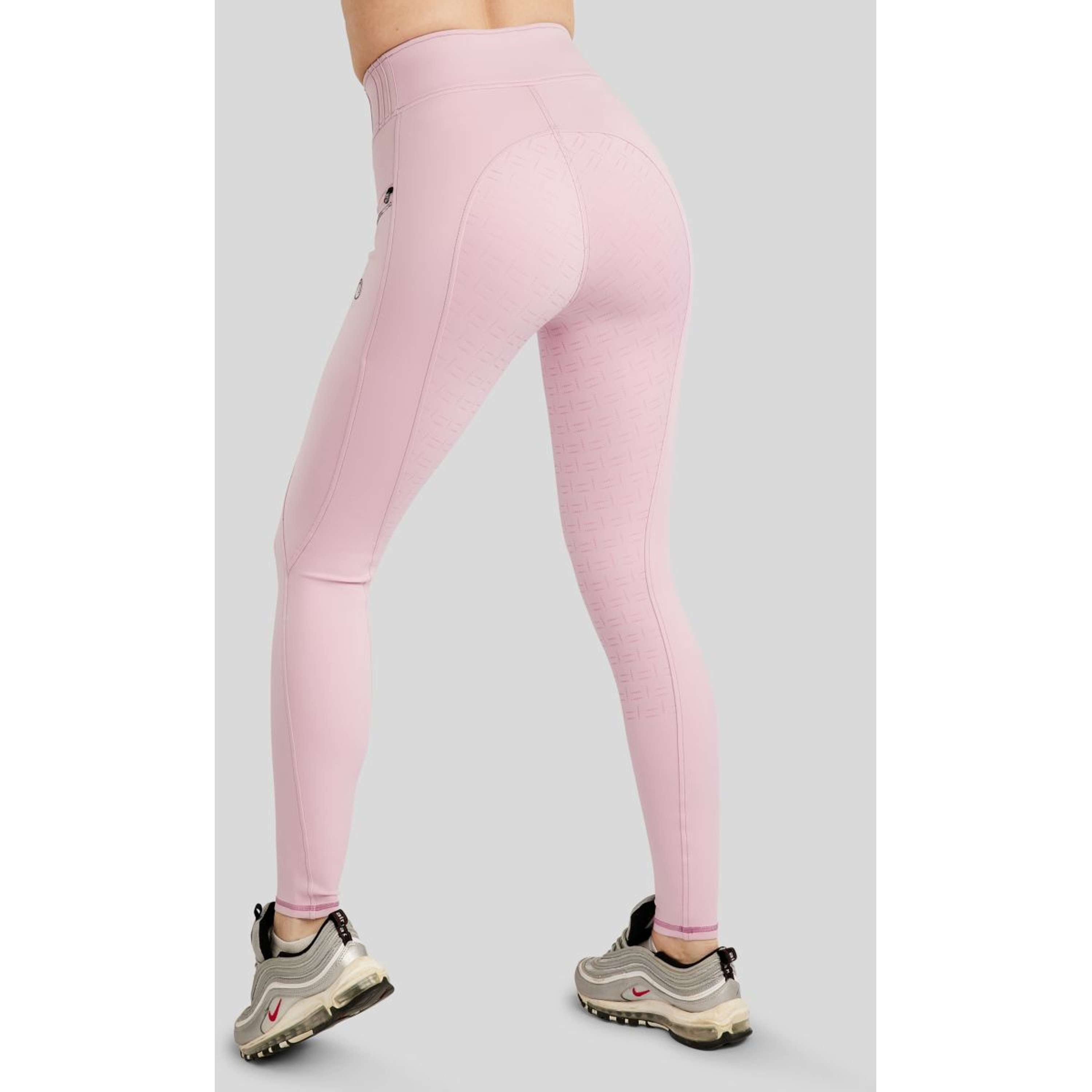 Montar Riding Legging MoPearl Pintuck Full Grip Candy Pink