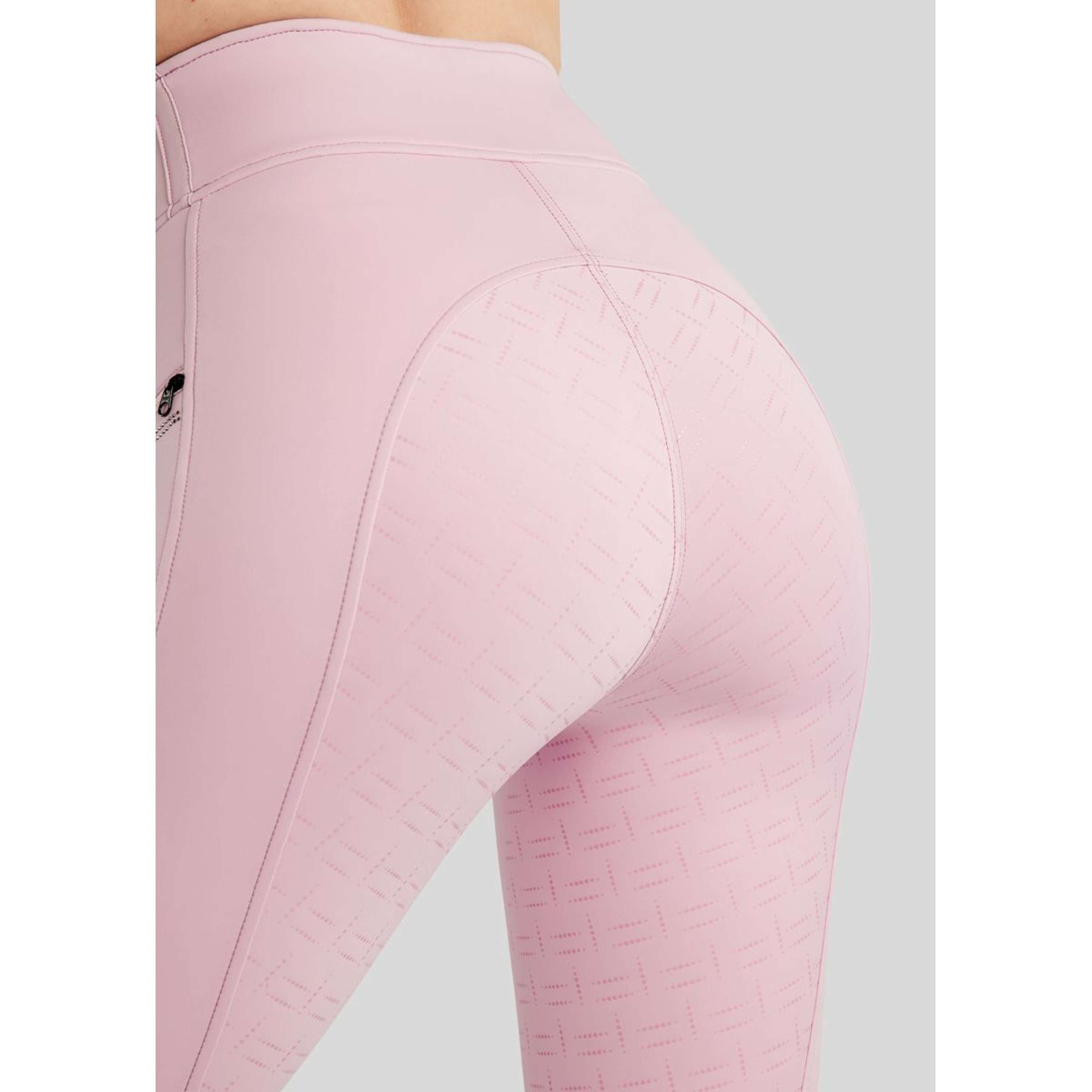 Montar Riding Legging MoPearl Pintuck Full Grip Candy Pink