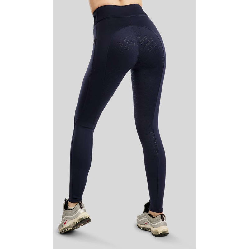 Montar Riding Legging MoPearl Pintuck Full Grip Navy