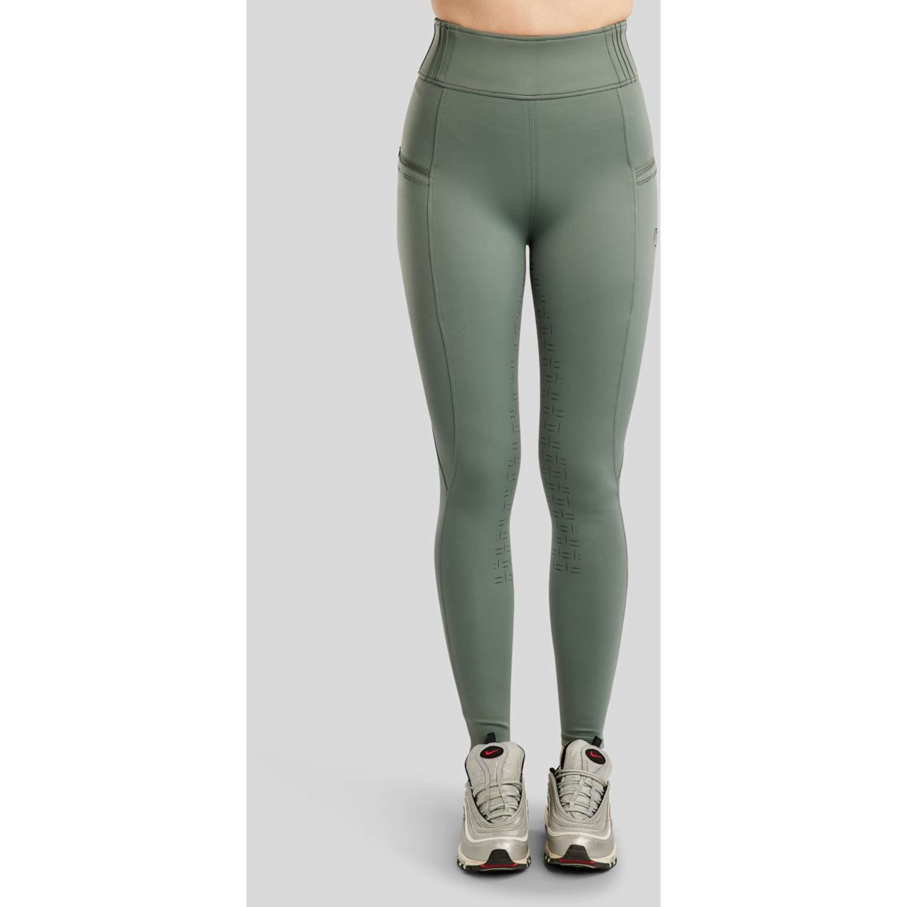 Montar Riding Legging MoPearl Pintuck Full Grip Jade